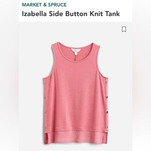 Market & Spruce - Izabella size button knit tank top